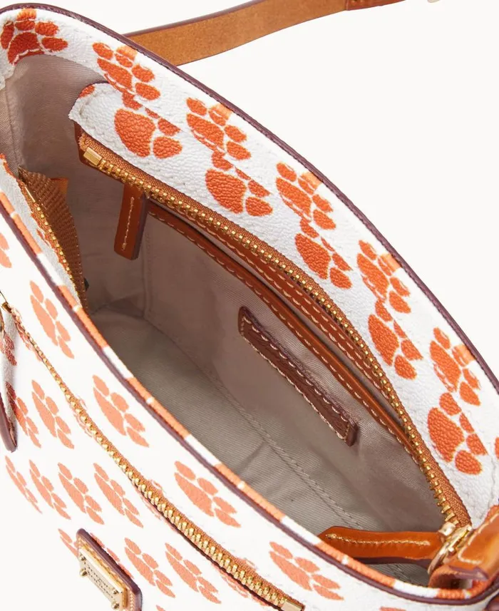 Collegiate Clemson University Small Zip Crossbody Clemson Woman Dooney and Bourke Crossbodies Collegiate Clemson University Small Zip Crossbody Clemson Woman Dooney and Bourke Crossbodies