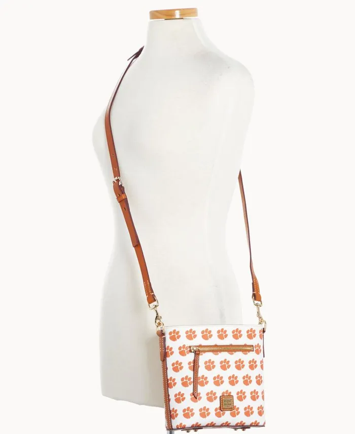 Collegiate Clemson University Small Zip Crossbody Clemson Woman Dooney and Bourke Crossbodies Collegiate Clemson University Small Zip Crossbody Clemson Woman Dooney and Bourke Crossbodies