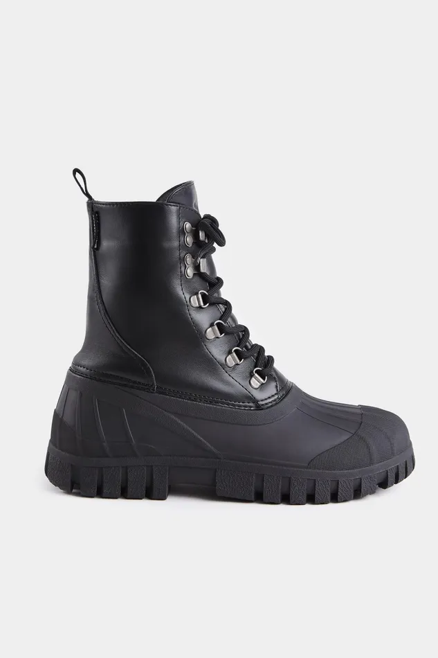 Combat Boots Women Stutterheim Patrol Boot Leather Black