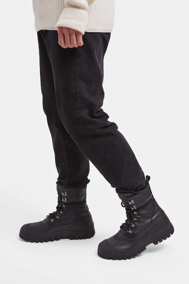 Combat Boots Women Stutterheim Patrol Boot Leather Black