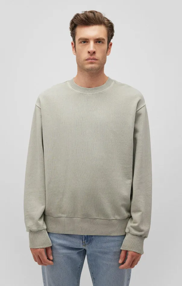 Crew Neck Sweatshirt In Abbey Stone Men Mavi Jeans Loungewear