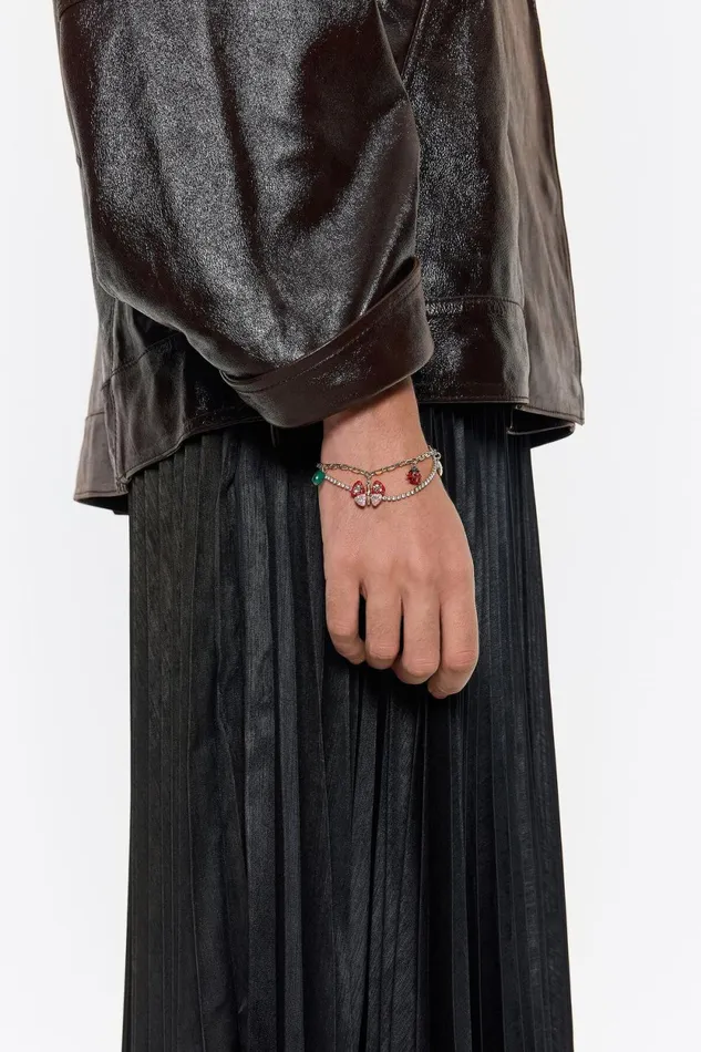 Crystal Bracelet With Butterfly Ladybug And Bee Gold Women Bimba Y Lola Jewelry Crystal Bracelet With Butterfly Ladybug And Bee Gold Women Bimba Y Lola Jewelry