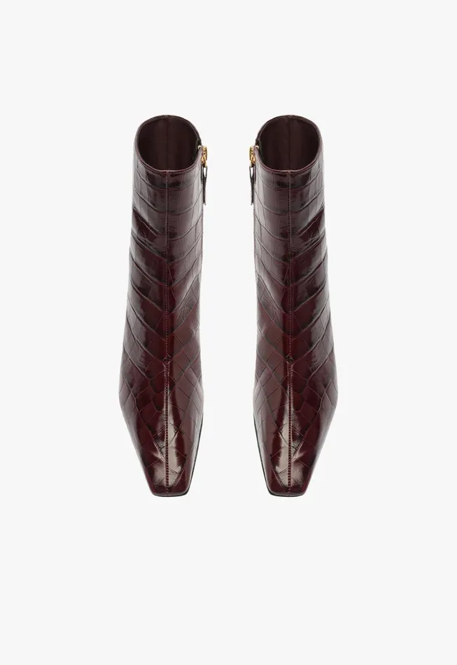 Dellia Bootie Cherry Wine Women Schutz Shoes Booties