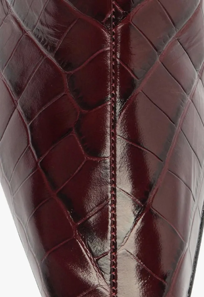 Dellia Bootie Cherry Wine Women Schutz Shoes Booties