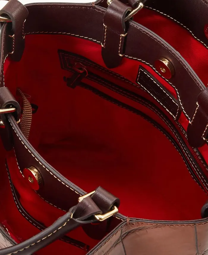 Denison Small Barlow Cognac Woman Dooney and Bourke Satchels Denison Small Barlow Cognac Woman Dooney and Bourke Satchels