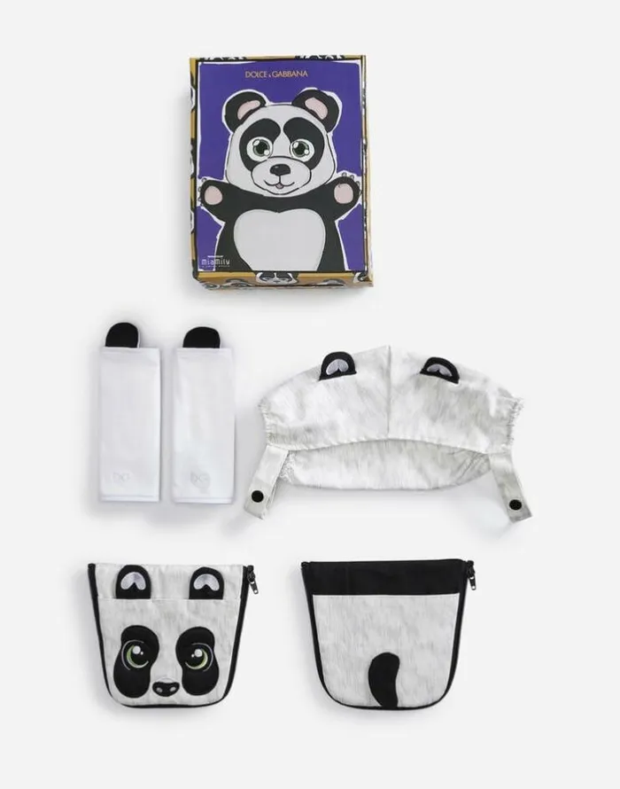 Dolce and Gabbana Accessories And Baby Carriers Children Panda Cover For Baby Carrier Multicolor Dolce and Gabbana Accessories And Baby Carriers Children Panda Cover For Baby Carrier Multicolor