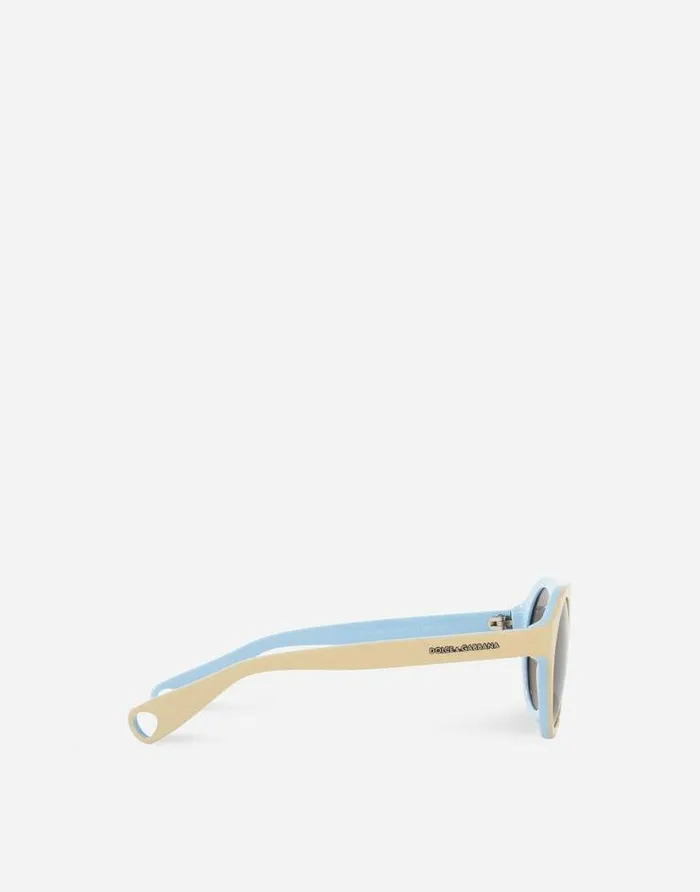 Dolce and Gabbana Accessories Children Mimmo Sunglasses Beige And Light Blue Dolce and Gabbana Accessories Children Mimmo Sunglasses Beige And Light Blue