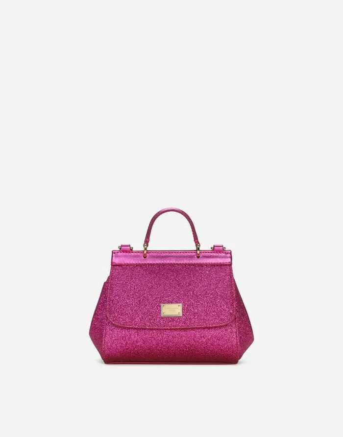 Dolce and Gabbana Accessories Children Mini Sicily Handbag Fuchsia