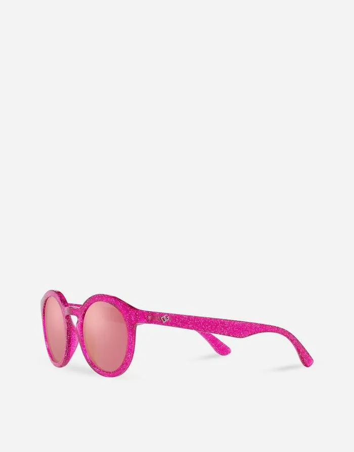 Dolce and Gabbana Accessories Children New Pattern Sunglasses Pink Dolce and Gabbana Accessories Children New Pattern Sunglasses Pink