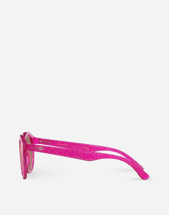 Dolce and Gabbana Accessories Children New Pattern Sunglasses Pink Dolce and Gabbana Accessories Children New Pattern Sunglasses Pink