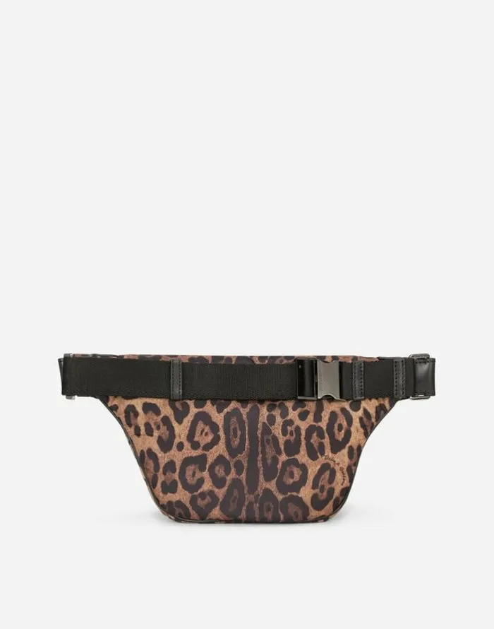 Dolce and Gabbana Backpacks And Fanny Packs MenWomen Leopardprint Sicily Belt Bag In Quilted Nylon Leo Print Dolce and Gabbana Backpacks And Fanny Packs MenWomen Leopardprint Sicily Belt Bag In Quilted Nylon Leo Print
