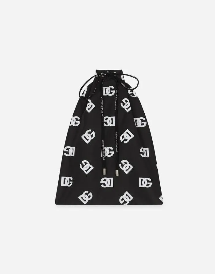 Dolce and Gabbana Beachwear Men Midlength Swim Trunks With Allover DG Logo Print Multicolor Dolce and Gabbana Beachwear Men Midlength Swim Trunks With Allover DG Logo Print Multicolor