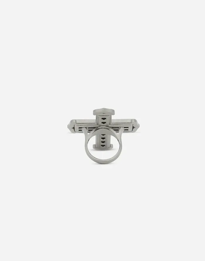 Dolce and Gabbana Bijoux Women KIM DOLCEandGABBANA Cross Ring With Rhinestones Black Dolce and Gabbana Bijoux Women KIM DOLCEandGABBANA Cross Ring With Rhinestones Black
