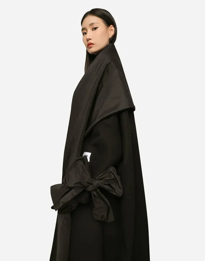 Dolce and Gabbana Coats And Jackets Women KIM DOLCEandGABBANA Long Wool And Cashmere Coat Black Dolce and Gabbana Coats And Jackets Women KIM DOLCEandGABBANA Long Wool And Cashmere Coat Black