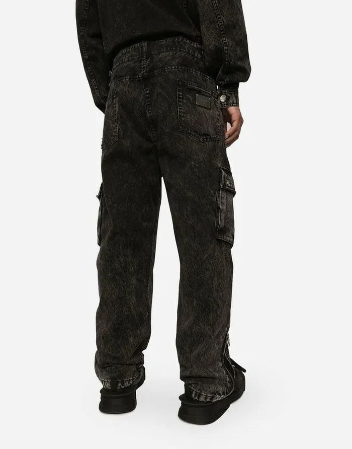 Dolce and Gabbana Denim Men Denim Jumpsuit Multicolor Dolce and Gabbana Denim Men Denim Jumpsuit Multicolor