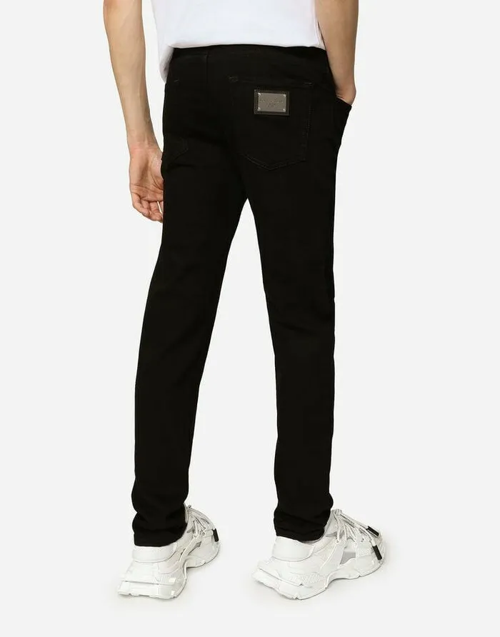 Dolce and Gabbana Denim Men Skinny Washed Stretch Jeans Multicolor Dolce and Gabbana Denim Men Skinny Washed Stretch Jeans Multicolor