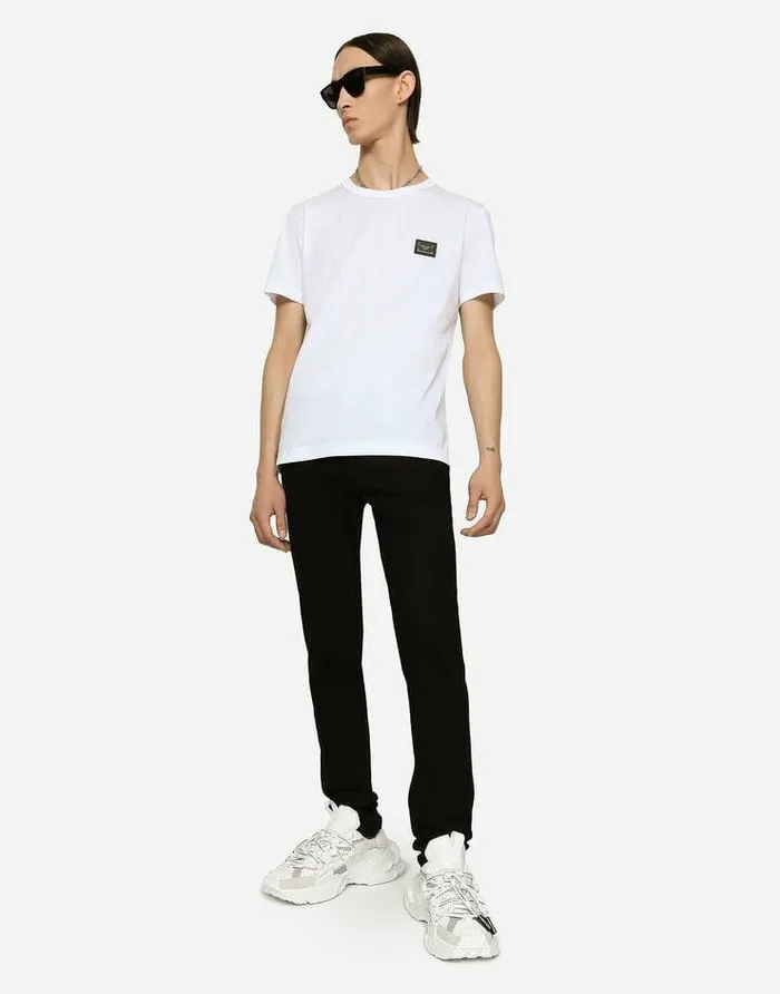 Dolce and Gabbana Denim Men Skinny Washed Stretch Jeans Multicolor Dolce and Gabbana Denim Men Skinny Washed Stretch Jeans Multicolor