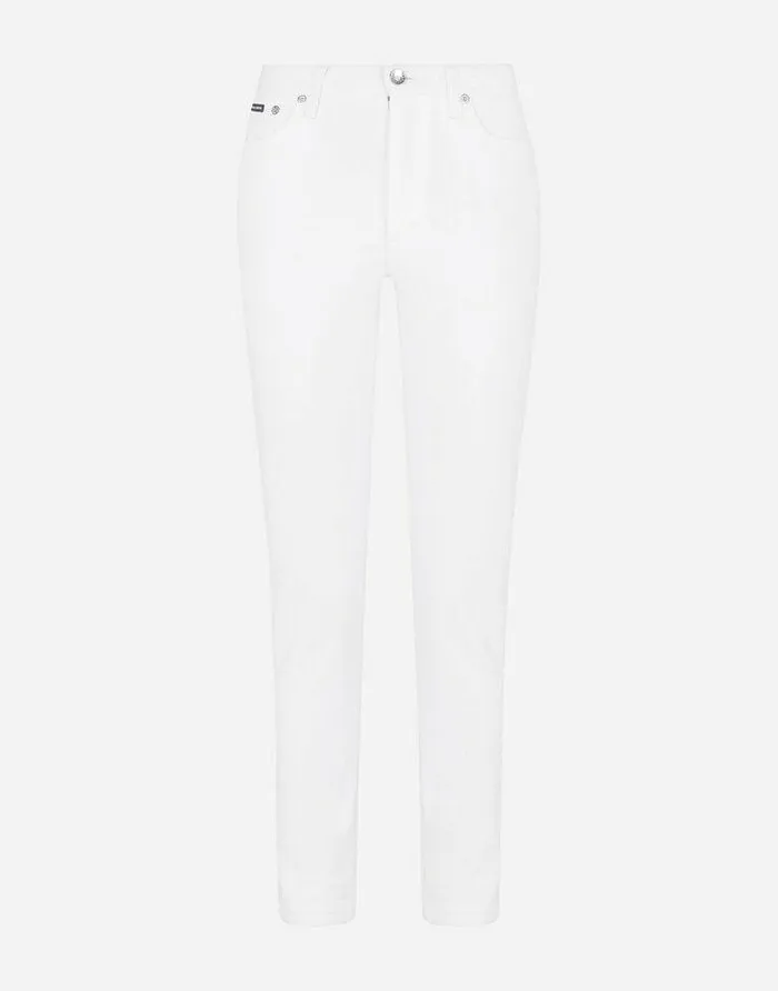 Dolce and Gabbana Denim Women Denim Jeans With Audrey Fit White