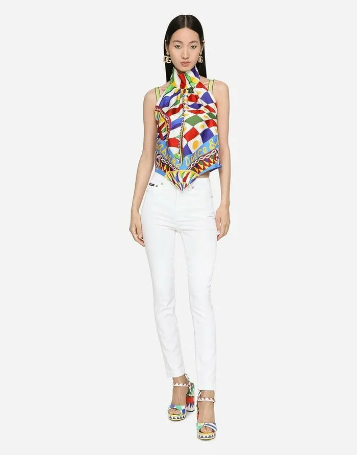 Dolce and Gabbana Denim Women Denim Jeans With Audrey Fit White Dolce and Gabbana Denim Women Denim Jeans With Audrey Fit White