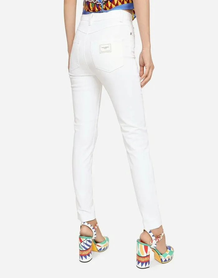 Dolce and Gabbana Denim Women Denim Jeans With Audrey Fit White Dolce and Gabbana Denim Women Denim Jeans With Audrey Fit White