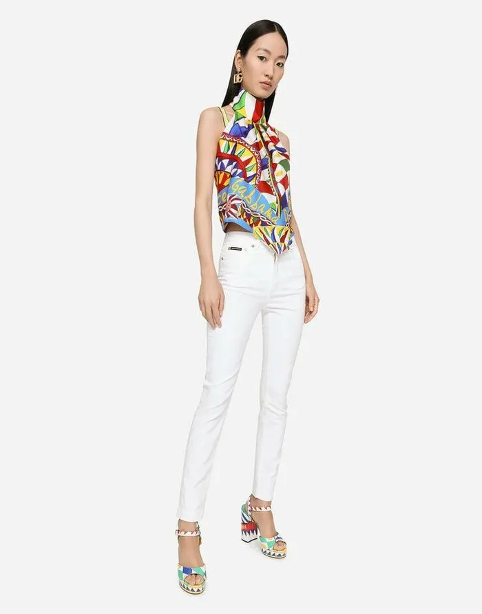 Dolce and Gabbana Denim Women Denim Jeans With Audrey Fit White Dolce and Gabbana Denim Women Denim Jeans With Audrey Fit White