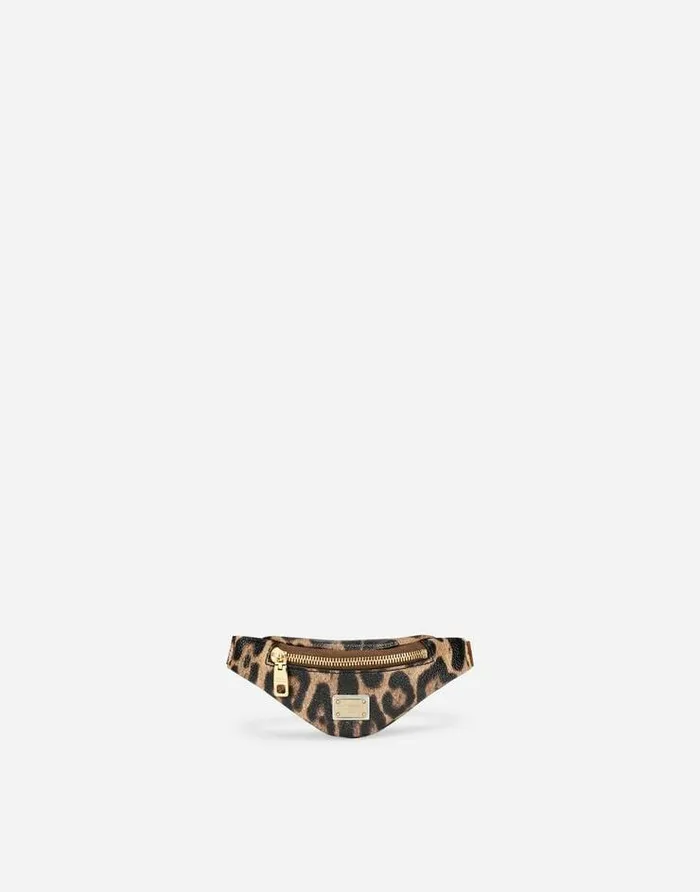 Dolce and Gabbana DGLeo Collection Women Leopardprint Crespo Toiletry Bag With Branded Plate Multicolor Dolce and Gabbana DGLeo Collection Women Leopardprint Crespo Toiletry Bag With Branded Plate Multicolor