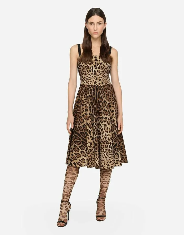 Dolce and Gabbana Dresses Women Leopardprint Cady Wrap Dress Animal Print Dolce and Gabbana Dresses Women Leopardprint Cady Wrap Dress Animal Print