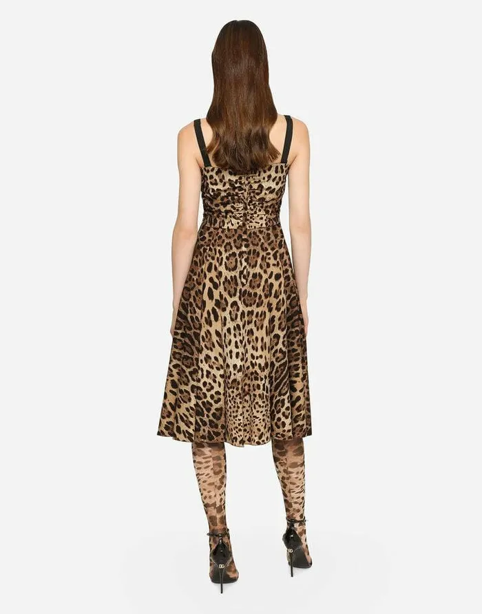 Dolce and Gabbana Dresses Women Leopardprint Cady Wrap Dress Animal Print Dolce and Gabbana Dresses Women Leopardprint Cady Wrap Dress Animal Print