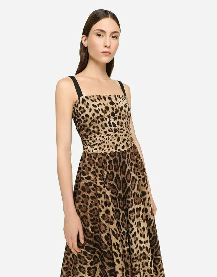 Dolce and Gabbana Dresses Women Leopardprint Cady Wrap Dress Animal Print Dolce and Gabbana Dresses Women Leopardprint Cady Wrap Dress Animal Print