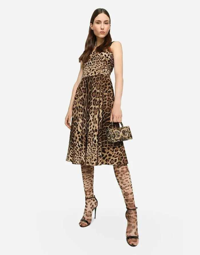 Dolce and Gabbana Dresses Women Leopardprint Cady Wrap Dress Animal Print Dolce and Gabbana Dresses Women Leopardprint Cady Wrap Dress Animal Print