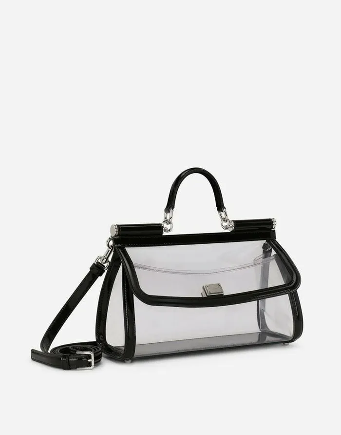 Dolce and Gabbana Handbags Women KIM DOLCEandGABBANA Elongated Sicily Handbag Black Dolce and Gabbana Handbags Women KIM DOLCEandGABBANA Elongated Sicily Handbag Black