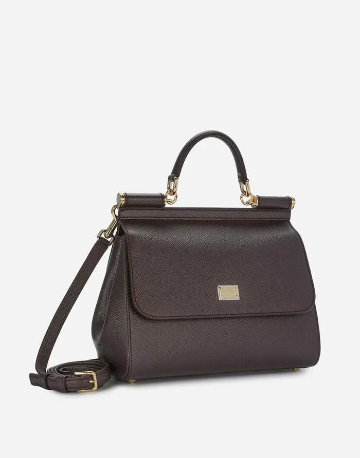 Dolce and Gabbana Handbags Women Large Sicily Handbag Bordeaux Dolce and Gabbana Handbags Women Large Sicily Handbag Bordeaux