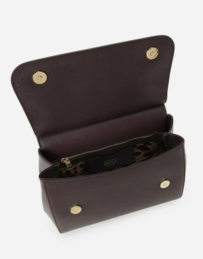 Dolce and Gabbana Handbags Women Large Sicily Handbag Bordeaux Dolce and Gabbana Handbags Women Large Sicily Handbag Bordeaux