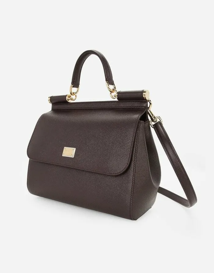 Dolce and Gabbana Handbags Women Large Sicily Handbag Bordeaux Dolce and Gabbana Handbags Women Large Sicily Handbag Bordeaux