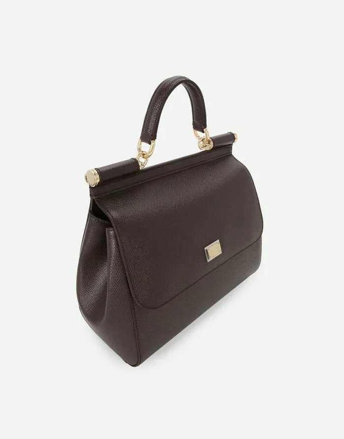 Dolce and Gabbana Handbags Women Large Sicily Handbag Bordeaux Dolce and Gabbana Handbags Women Large Sicily Handbag Bordeaux