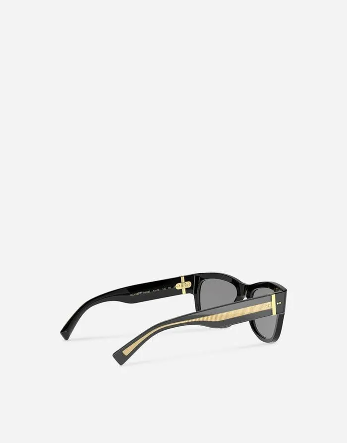 Dolce and Gabbana Icons Men Gros Grain Sunglasses Black