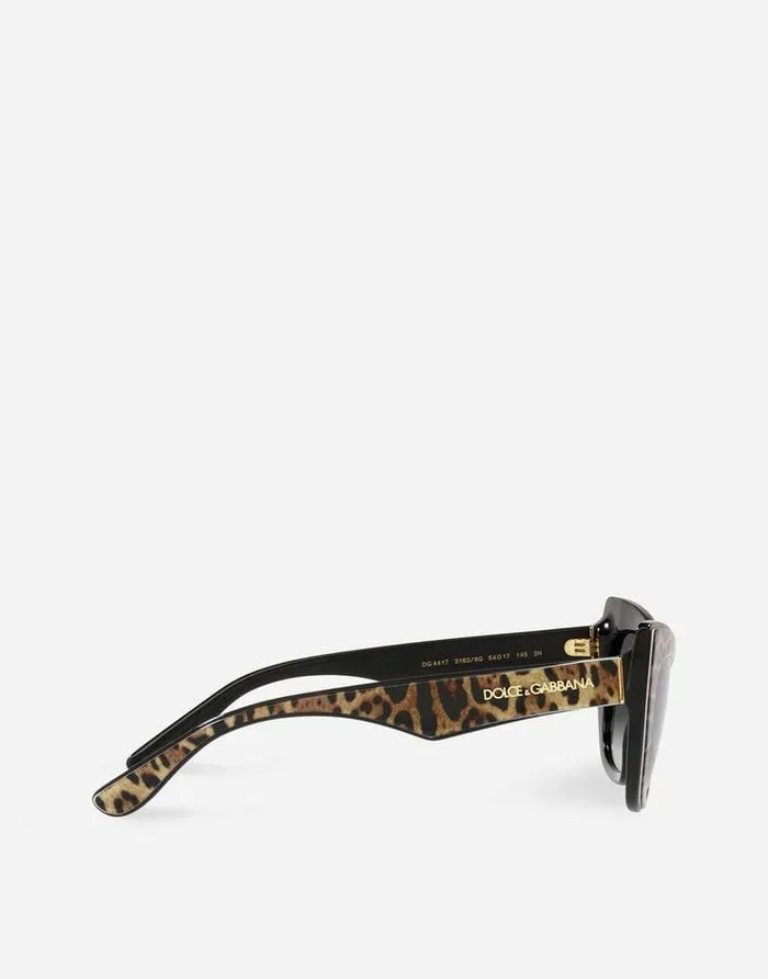 Dolce and Gabbana Icons Women New Print Sunglasses Leo Print