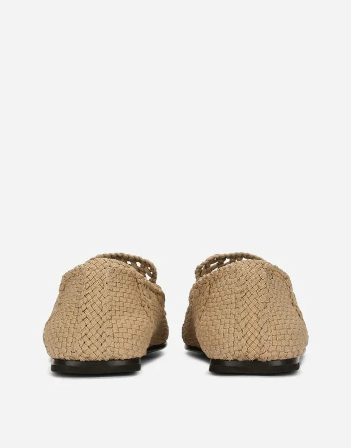 Dolce and Gabbana Loafers And Moccasins Men Crochet Slippers Brown Dolce and Gabbana Loafers And Moccasins Men Crochet Slippers Brown