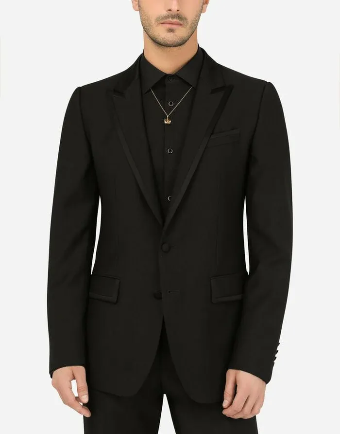 Dolce and Gabbana Necklaces Men Crown Yellow Gold Pendant With Iron Eye Yellow Gold