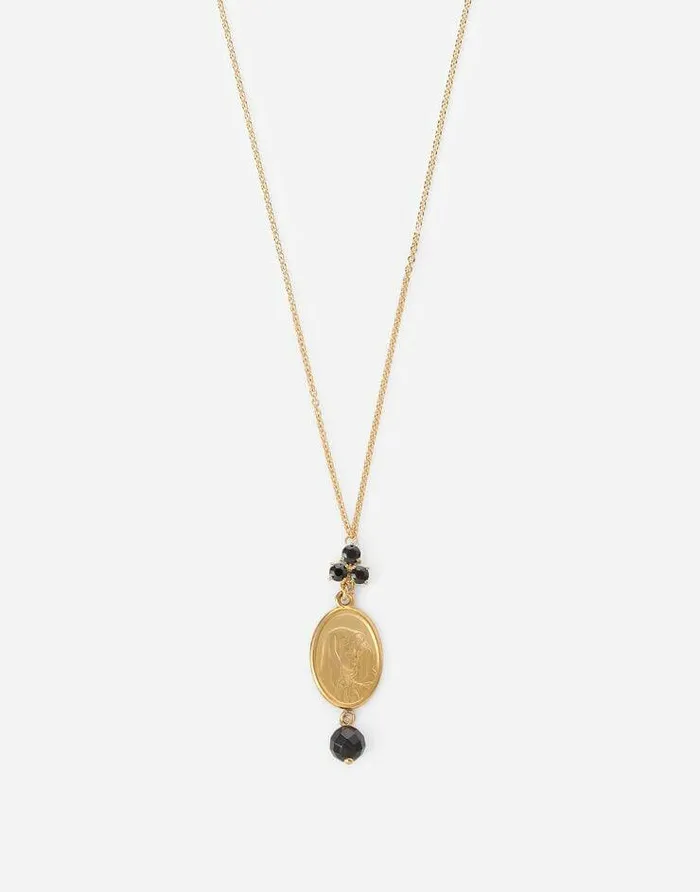 Dolce and Gabbana Necklaces Women Tradition Pendant In Yellow 18kt Gold With Medals Gold Dolce and Gabbana Necklaces Women Tradition Pendant In Yellow 18kt Gold With Medals Gold