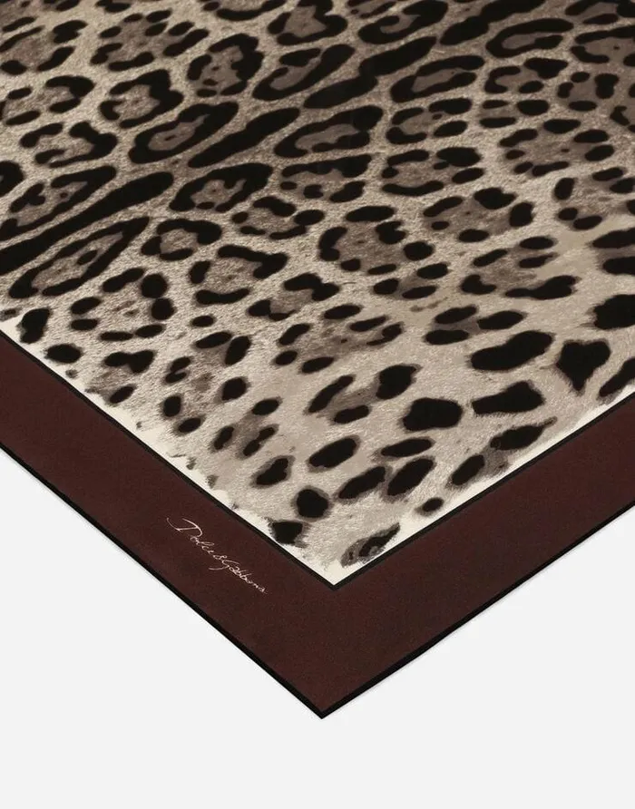 Dolce and Gabbana Scarves And Silks Women Leopardprint Twill Scarf 7021570 Brown Dolce and Gabbana Scarves And Silks Women Leopardprint Twill Scarf 7021570 Brown