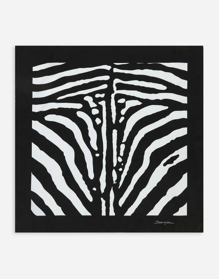 Dolce and Gabbana Scarves And Silks Women Zebraprint Twill Scarf 50 X 50 Multicolor Dolce and Gabbana Scarves And Silks Women Zebraprint Twill Scarf 50 X 50 Multicolor