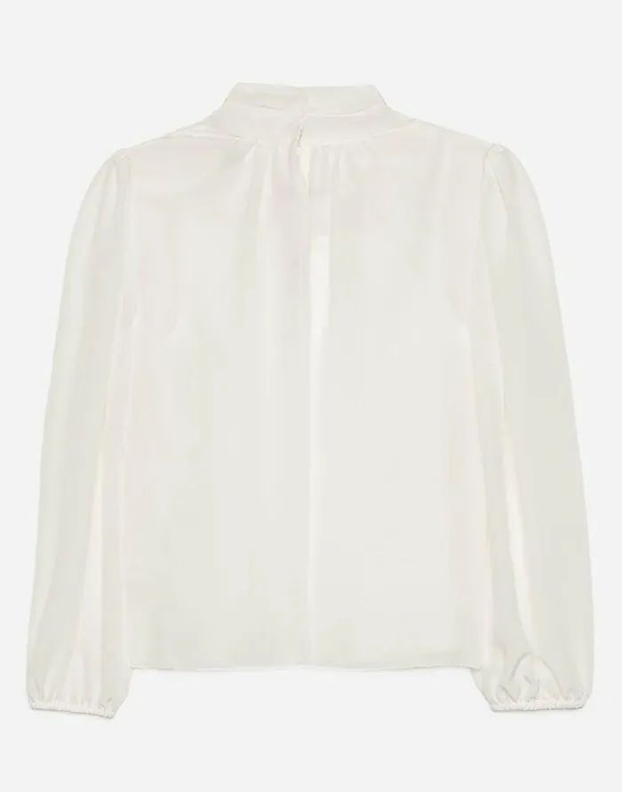 Dolce and Gabbana Shirts And Tops Children Crepe De Chine Blouse White Dolce and Gabbana Shirts And Tops Children Crepe De Chine Blouse White