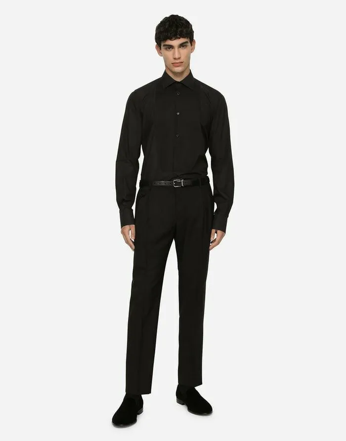 Dolce and Gabbana Shirts Men Cotton Goldfit Tuxedo Shirt Multicolor Dolce and Gabbana Shirts Men Cotton Goldfit Tuxedo Shirt Multicolor