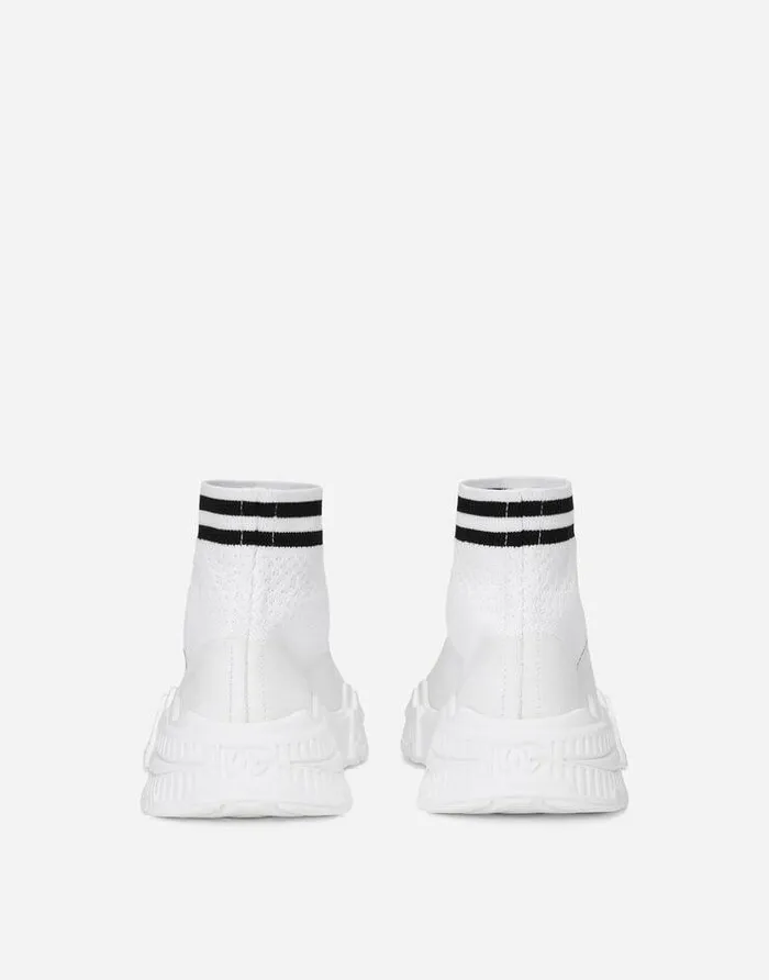 Dolce and Gabbana Shoes 2438 Children Hightop Slipon Sneakers In Stretch Mesh Multicolor Dolce and Gabbana Shoes 2438 Children Hightop Slipon Sneakers In Stretch Mesh Multicolor