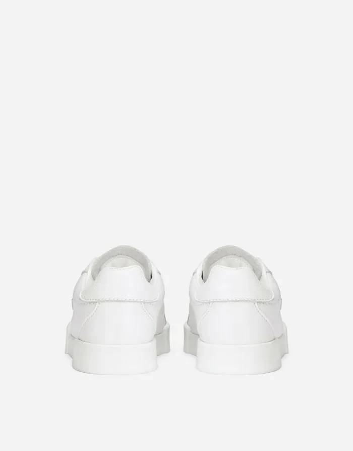 Dolce and Gabbana Shoes For First Steps 1926 Children Calfskin Portofino Light Sneakers White Dolce and Gabbana Shoes For First Steps 1926 Children Calfskin Portofino Light Sneakers White
