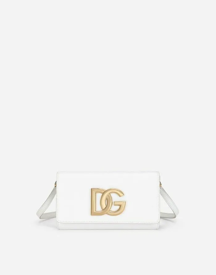 Dolce and Gabbana Shoulder And Crossbody Bags Women Calfskin 35 Clutch White