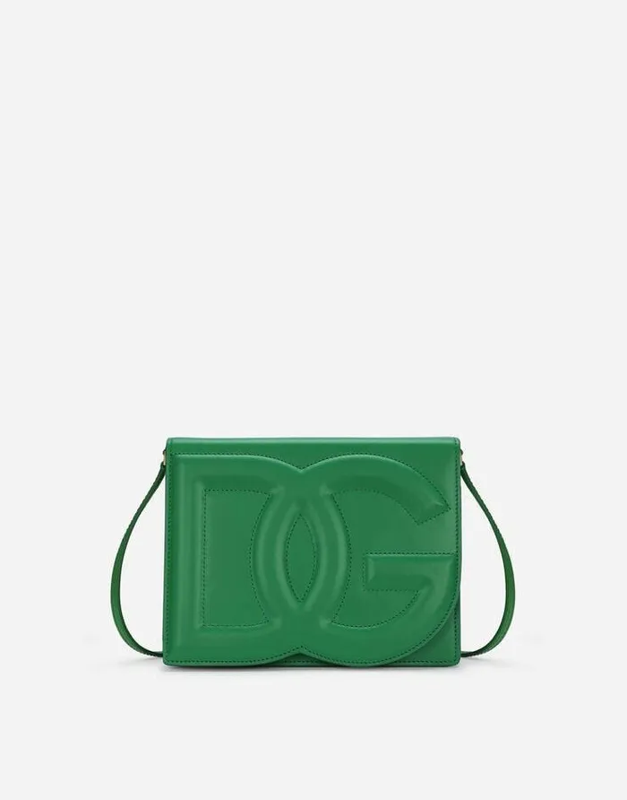 Dolce and Gabbana Shoulder And Crossbody Bags Women Calfskin DG Logo Crossbody Bag Green Dolce and Gabbana Shoulder And Crossbody Bags Women Calfskin DG Logo Crossbody Bag Green