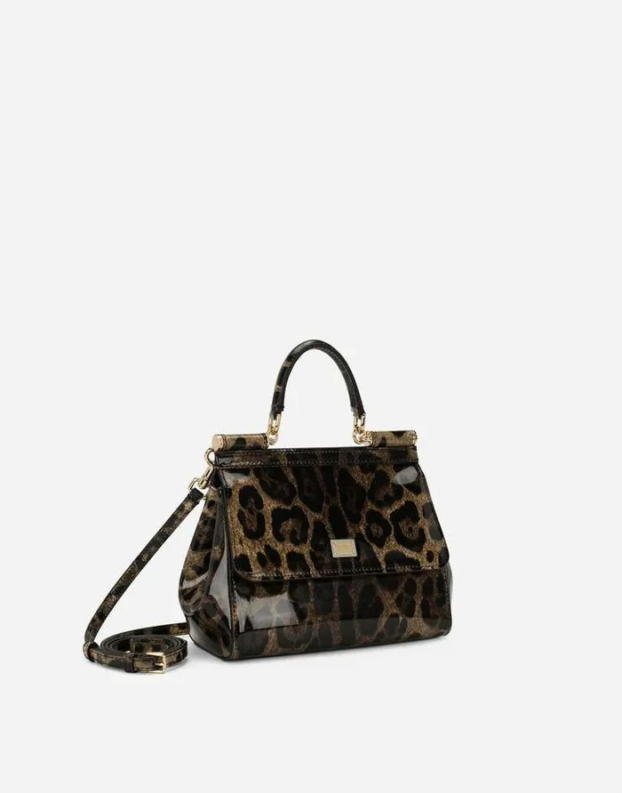 Dolce and Gabbana Shoulder And Crossbody Bags Women KIM DOLCEandGABBANA Medium Sicily Handbag Animal Print