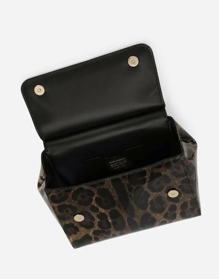 Dolce and Gabbana Shoulder And Crossbody Bags Women KIM DOLCEandGABBANA Medium Sicily Handbag Animal Print
